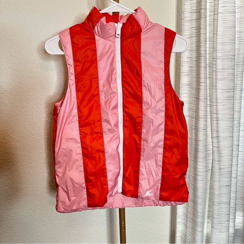 Burberry Kids Pink and Red Vest